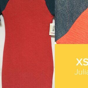 LuLaRoe Julia Dress Size XS - NWT